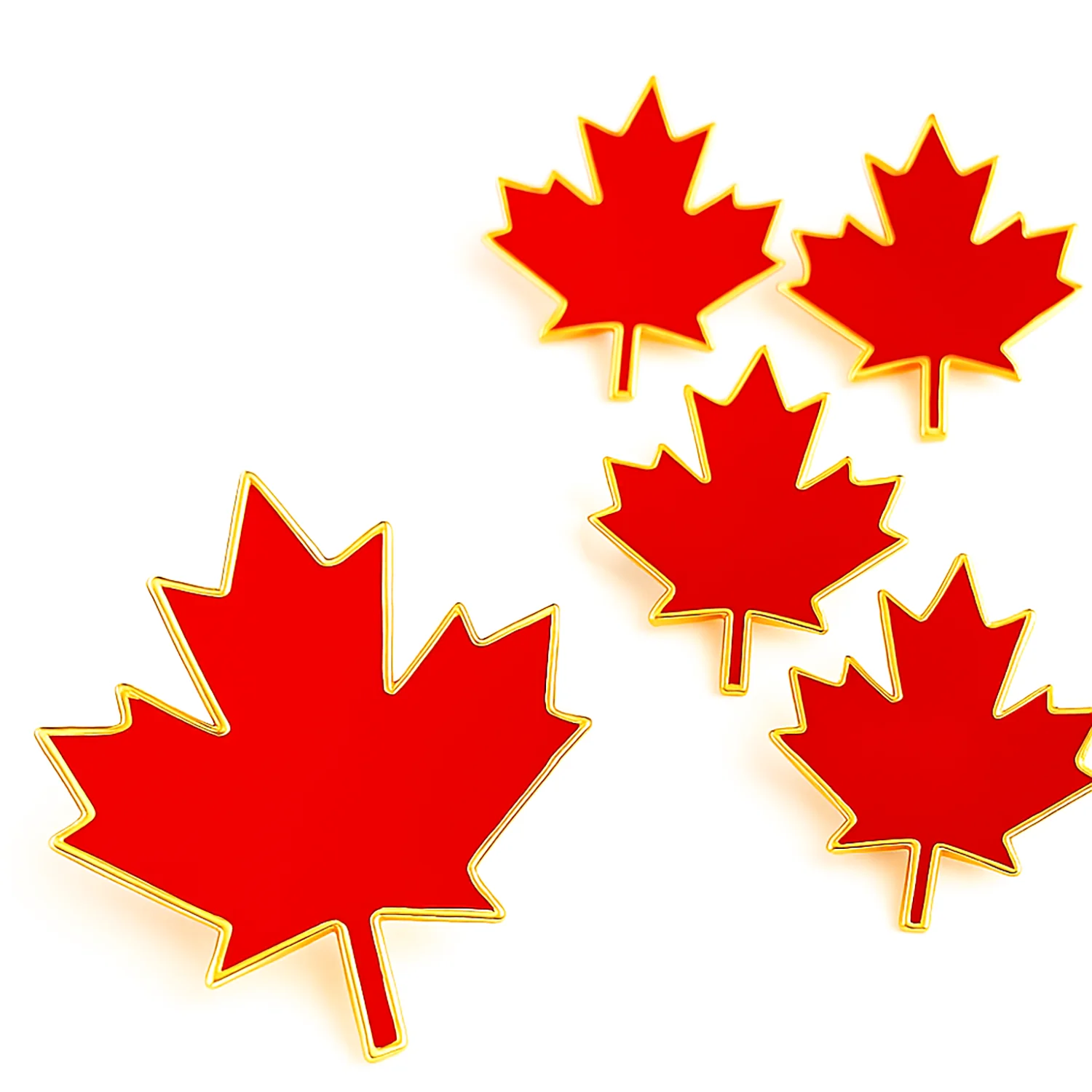 Canada Maple Leaf Lapel Pin - Elegant Metal Brooch for Hats, Bags, and Suits - Show Your Canadian Pr